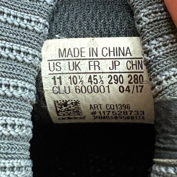 Adidas Crazy Explosive 2017 Primeknit Grey Yellow Mens Basketball Sneakers US 11 - Picture 4 of 4